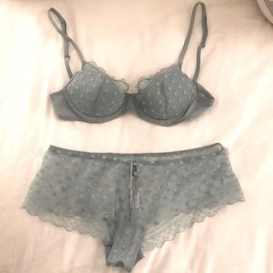Gorgeous Princesse Tam Tam Matching Lace Boy short(Small) & bra (34B) - New